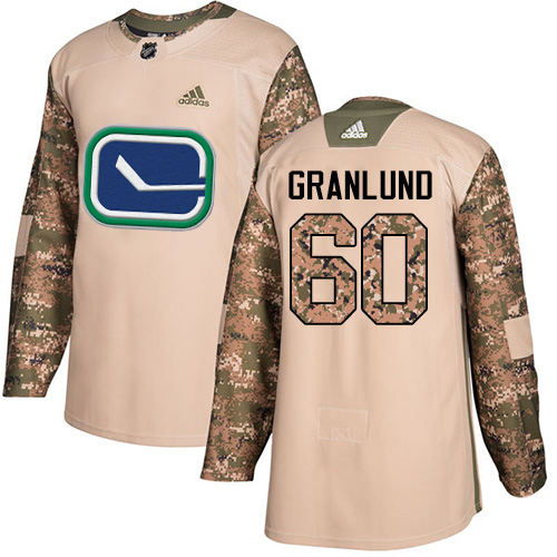 Adidas Canucks #60 Markus Granlund Camo Authentic Veterans Day Stitched NHL Jersey